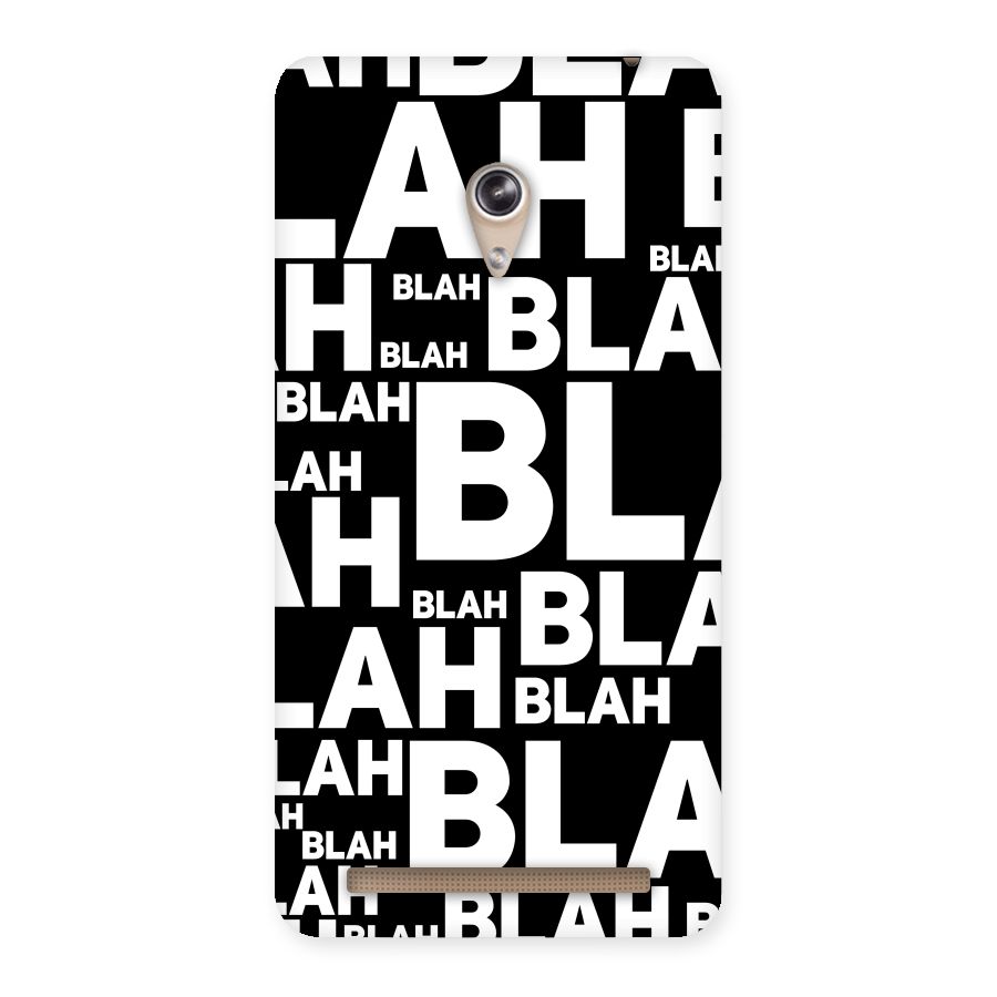 Blah Blah Pattern Back Case for Zenfone 6