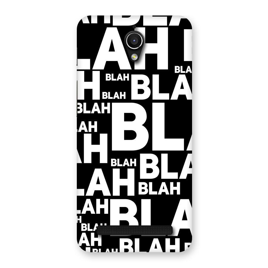 Blah Blah Pattern Back Case for Zenfone Go