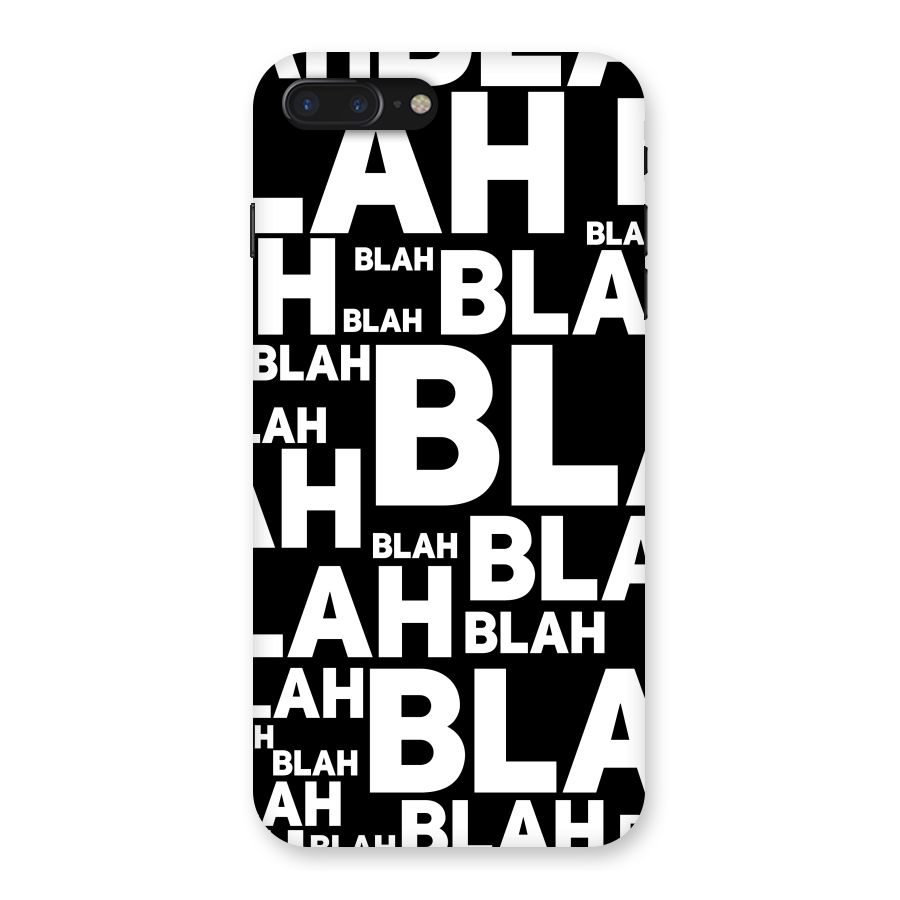 Blah Blah Pattern Back Case for iPhone 7 Plus