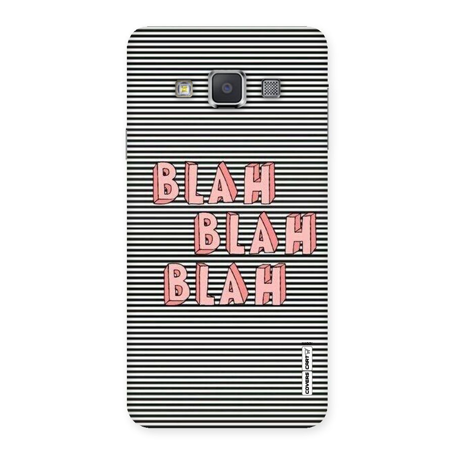 Blah Stripes Back Case for Galaxy A3