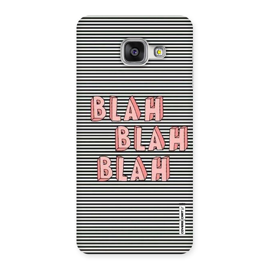 Blah Stripes Back Case for Galaxy A3 2016