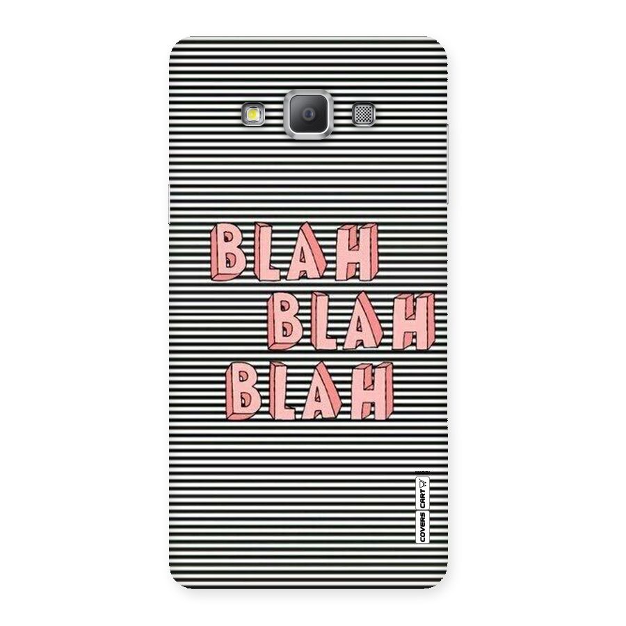 Blah Stripes Back Case for Galaxy A7