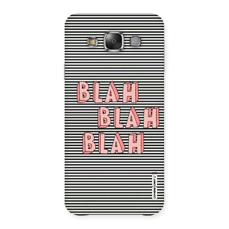 Blah Stripes Back Case for Galaxy E7