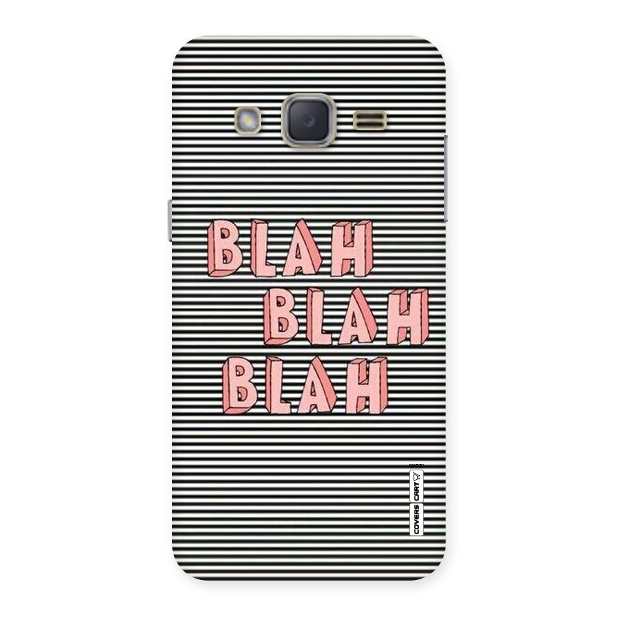 Blah Stripes Back Case for Galaxy J2