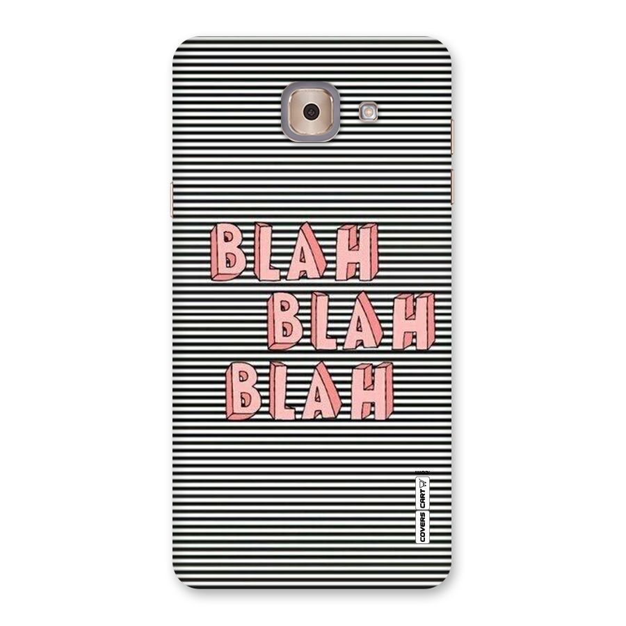 Blah Stripes Back Case for Galaxy J7 Max