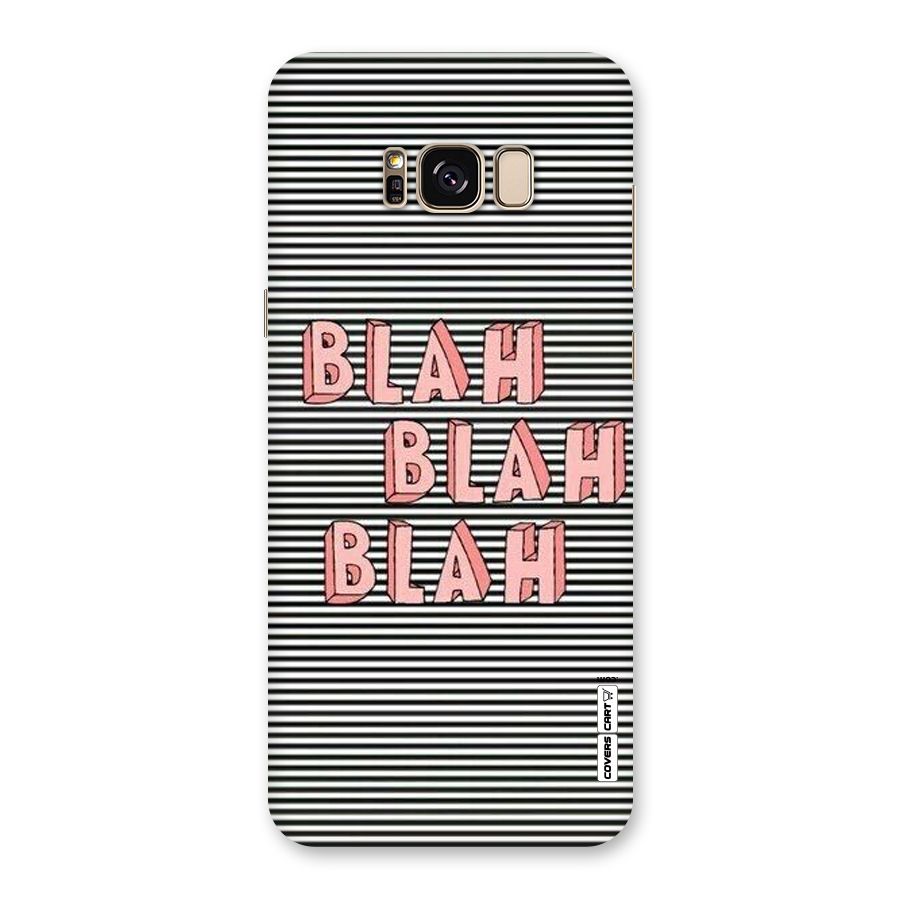 Blah Stripes Back Case for Galaxy S8 Plus