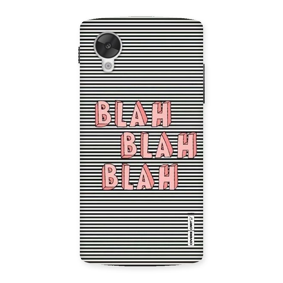 Blah Stripes Back Case for Google Nexsus 5
