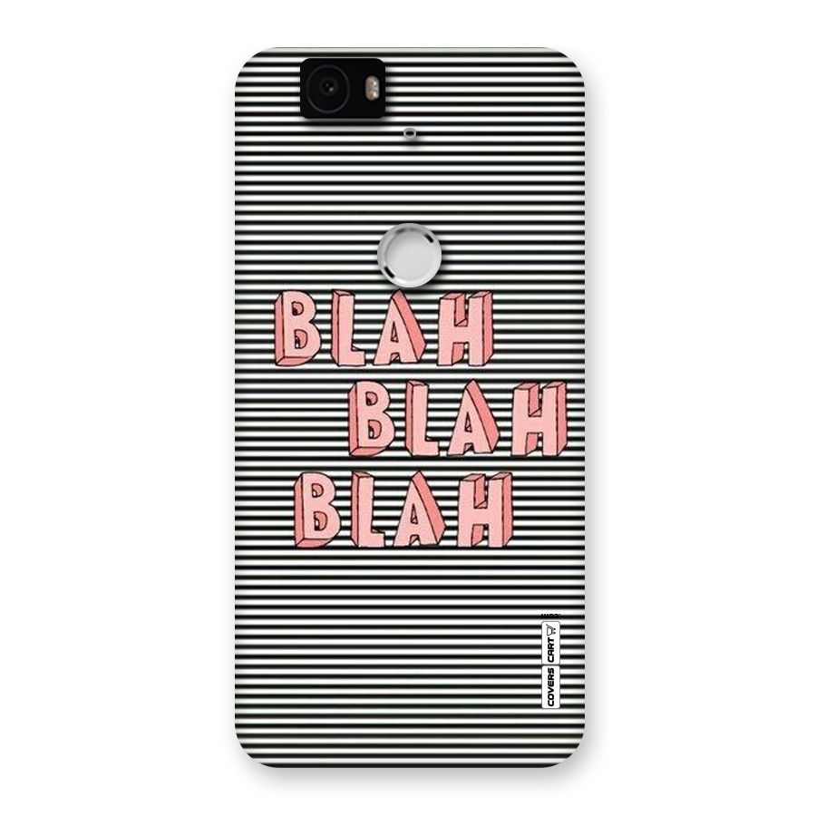 Blah Stripes Back Case for Google Nexus-6P
