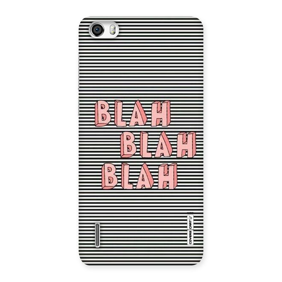 Blah Stripes Back Case for Honor 6