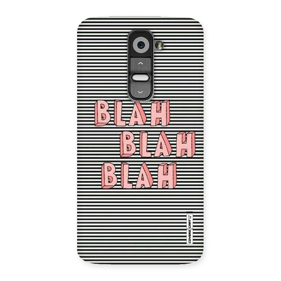 Blah Stripes Back Case for LG G2