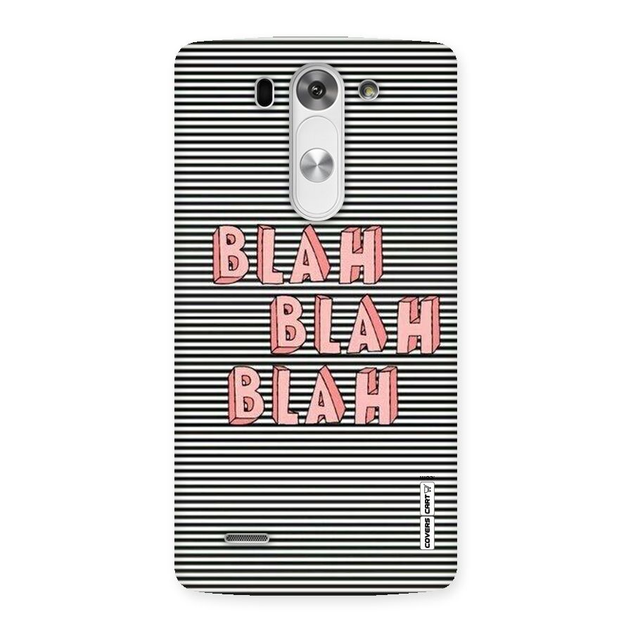 Blah Stripes Back Case for LG G3 Beat