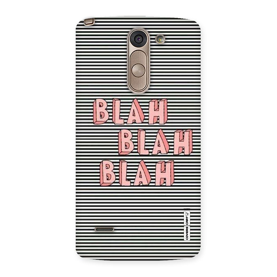 Blah Stripes Back Case for LG G3 Stylus