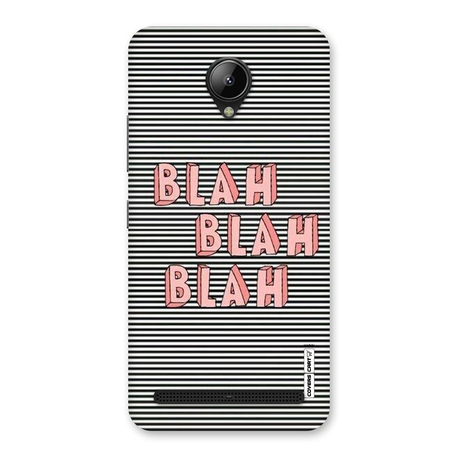 Blah Stripes Back Case for Lenovo C2