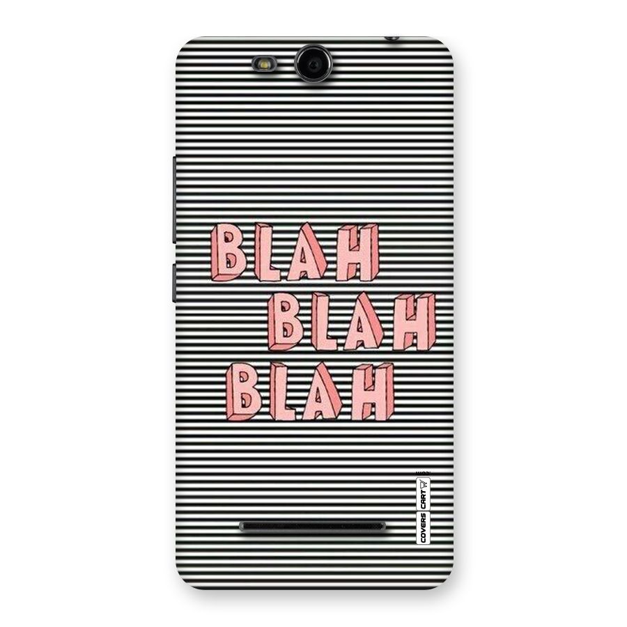 Blah Stripes Back Case for Micromax Canvas Juice 3 Q392