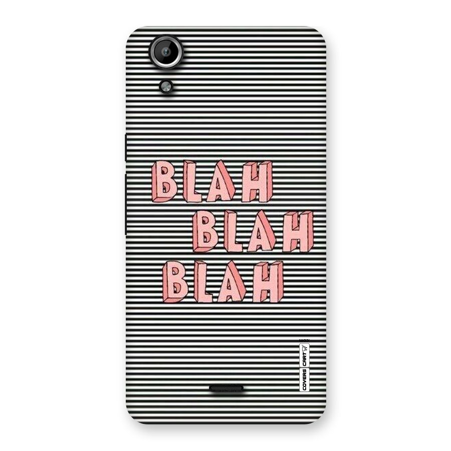Blah Stripes Back Case for Micromax Canvas Selfie Lens Q345