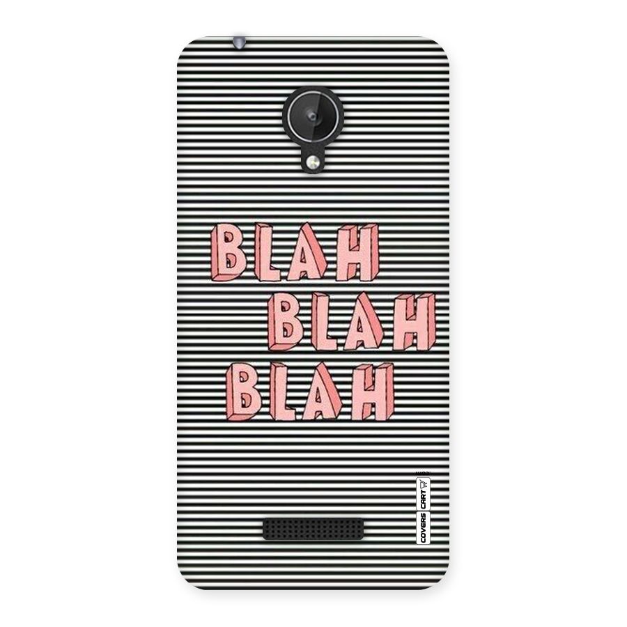 Blah Stripes Back Case for Micromax Canvas Spark Q380