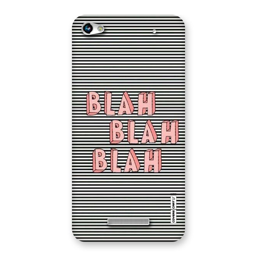 Blah Stripes Back Case for Micromax Hue 2