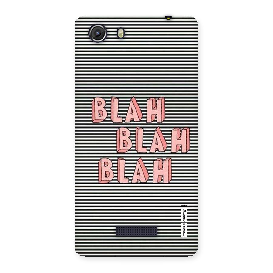 Blah Stripes Back Case for Micromax Unite 3