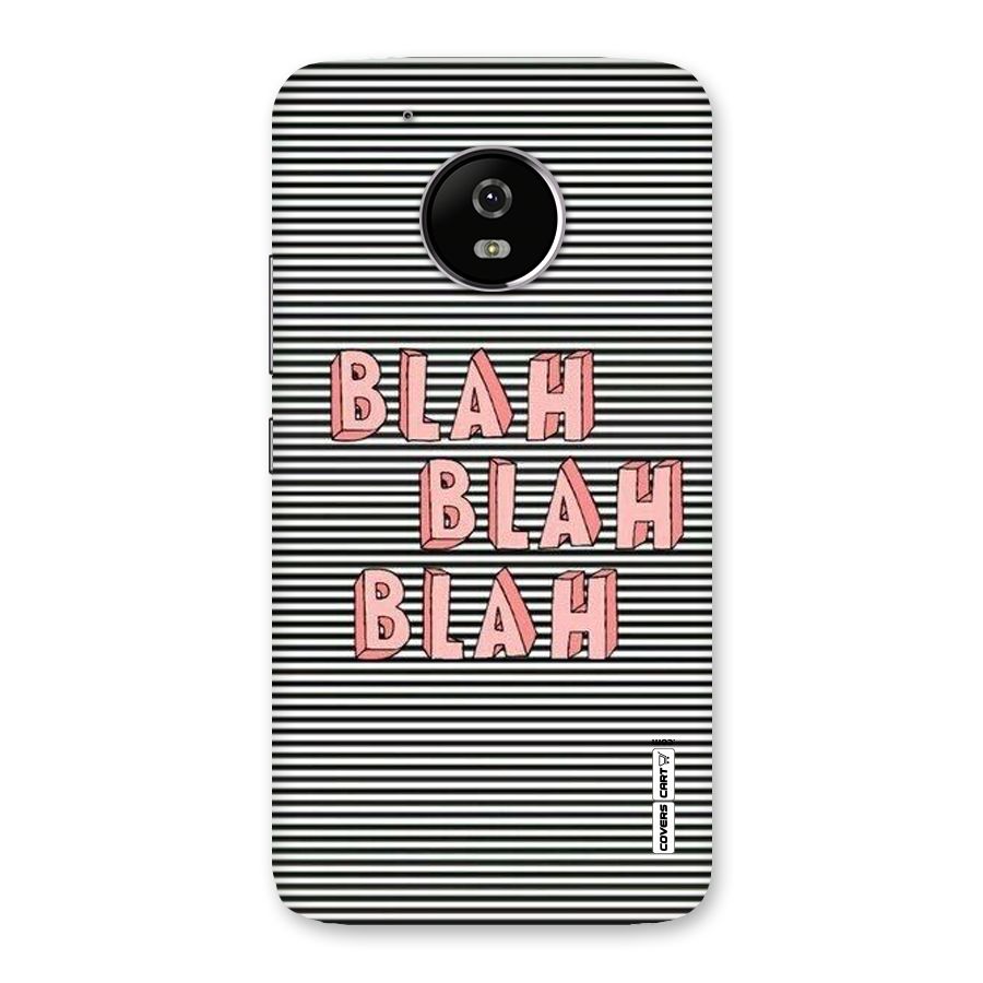 Blah Stripes Back Case for Moto G5