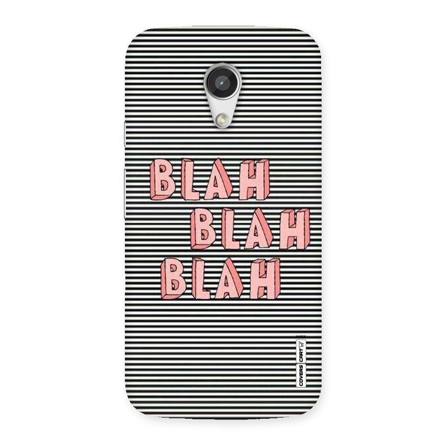 Blah Stripes Back Case for Moto G 2nd Gen
