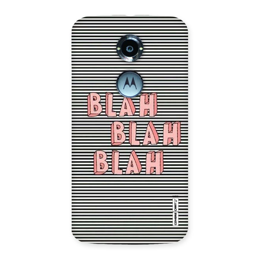 Blah Stripes Back Case for Moto X 2nd Gen