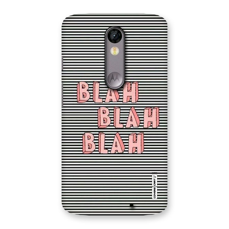 Blah Stripes Back Case for Moto X Force
