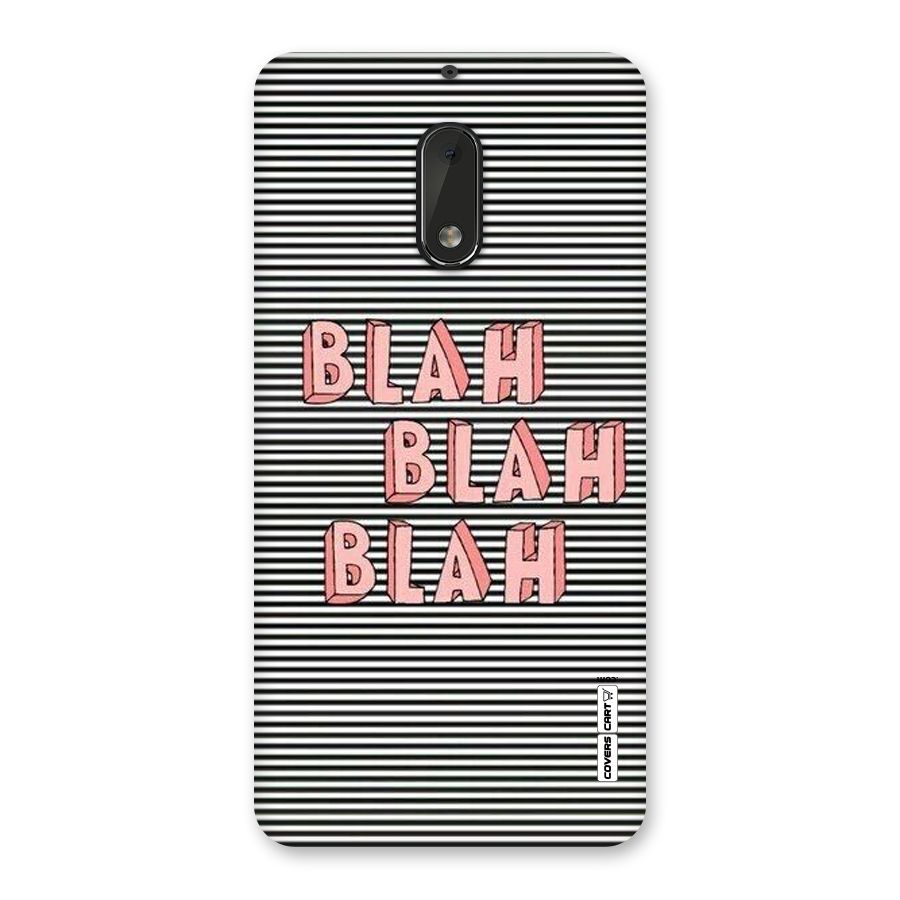 Blah Stripes Back Case for Nokia 6