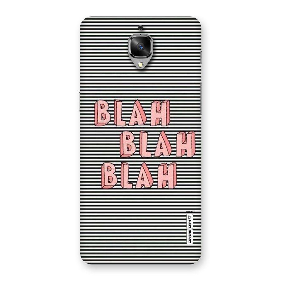 Blah Stripes Back Case for OnePlus 3