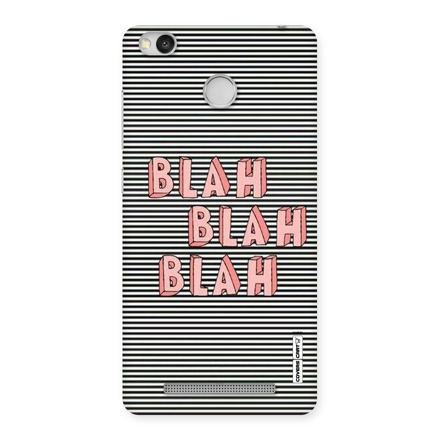 Blah Stripes Back Case for Redmi 3S Prime