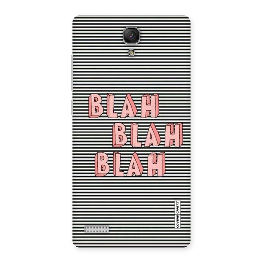 Blah Stripes Back Case for Redmi Note