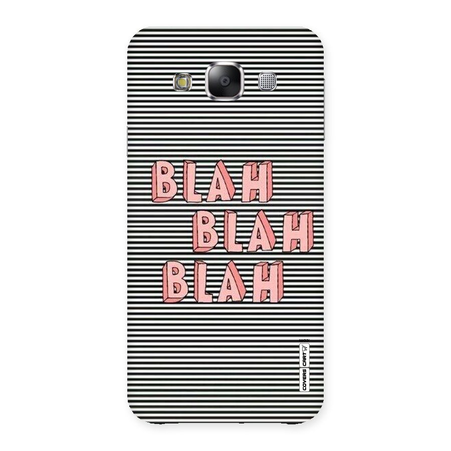 Blah Stripes Back Case for Samsung Galaxy E5