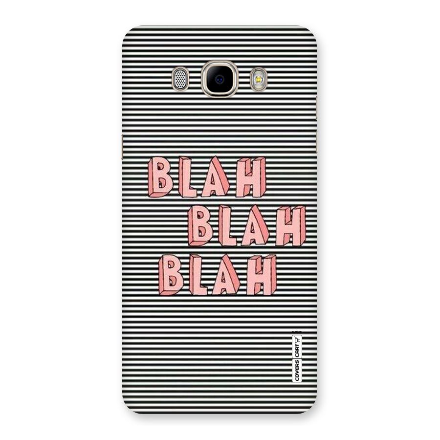 Blah Stripes Back Case for Samsung Galaxy J7 2016