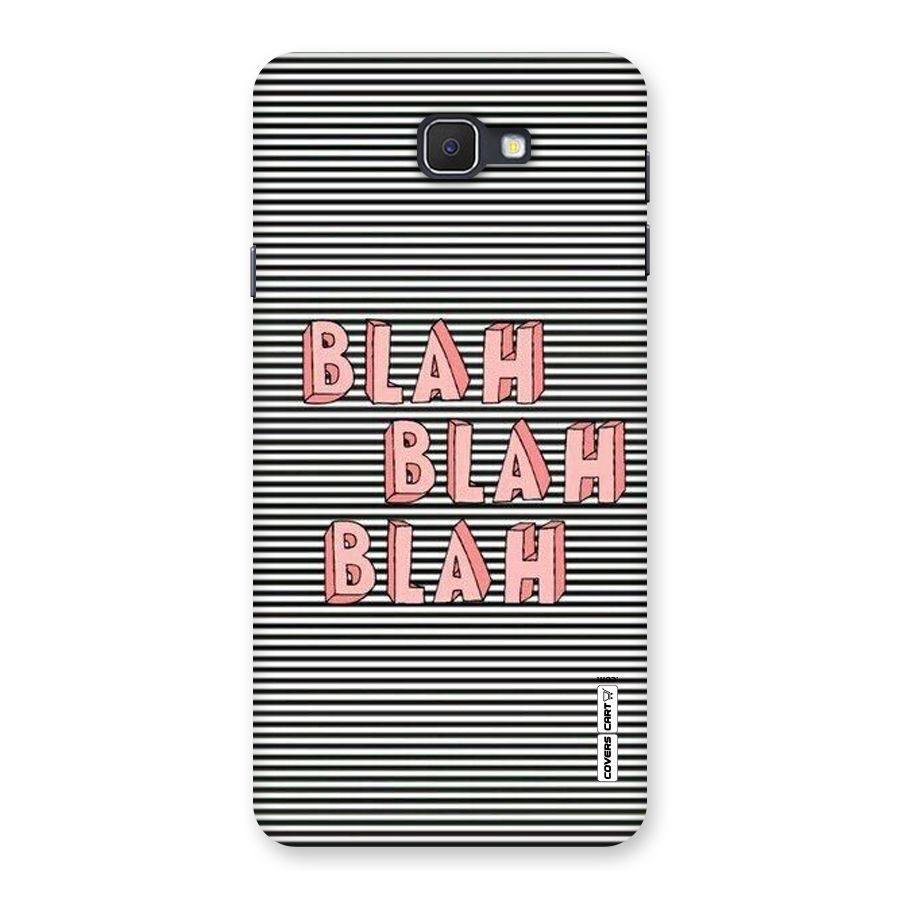 Blah Stripes Back Case for Samsung Galaxy J7 Prime