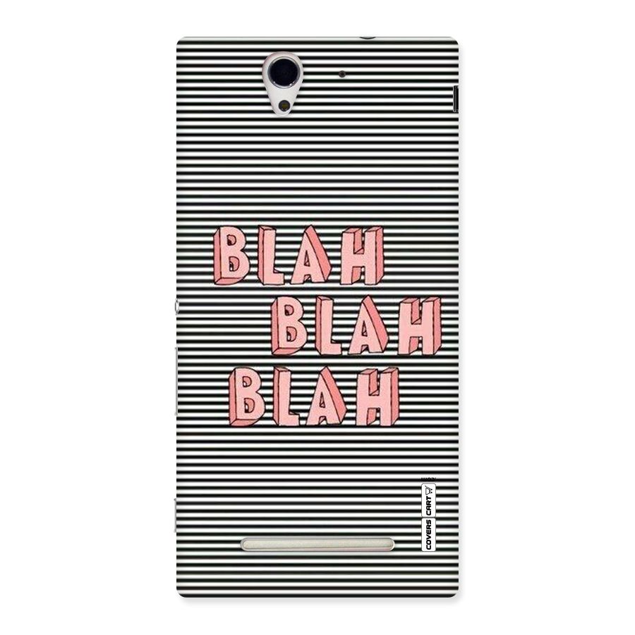 Blah Stripes Back Case for Sony Xperia C3