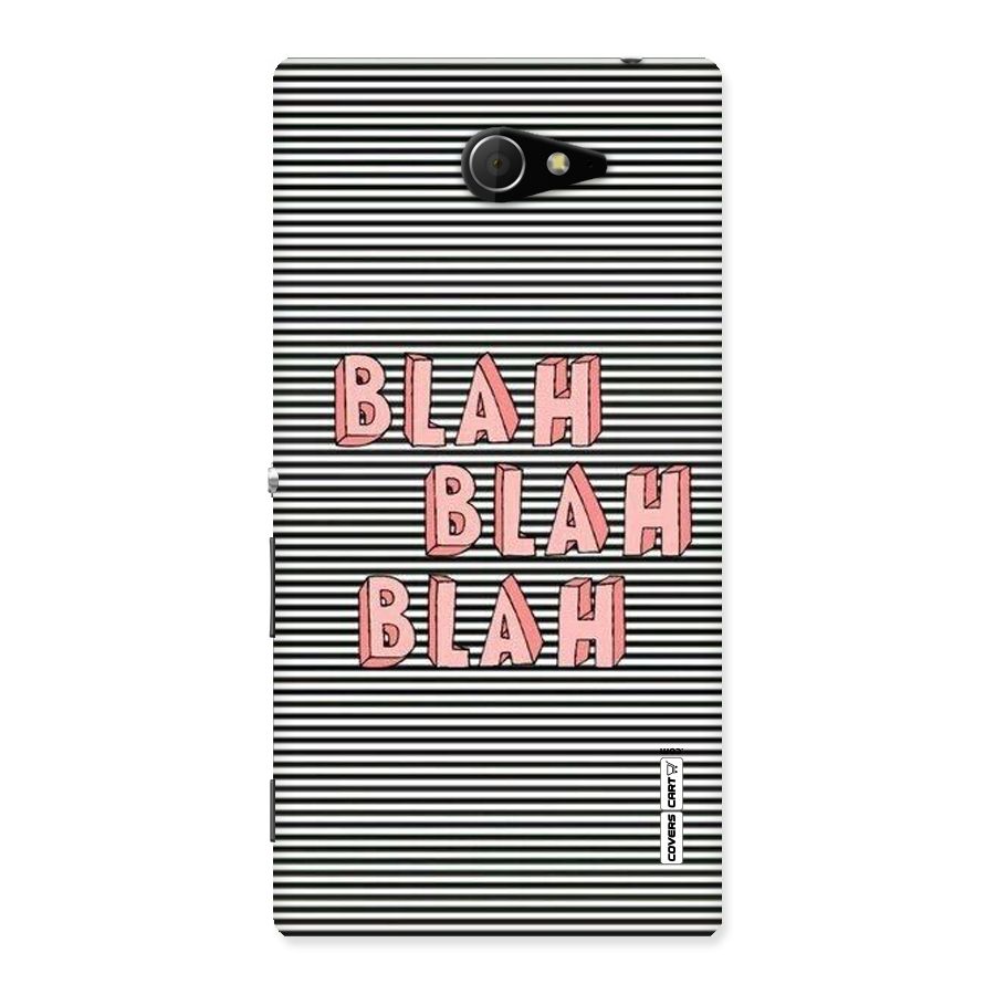 Blah Stripes Back Case for Sony Xperia M2