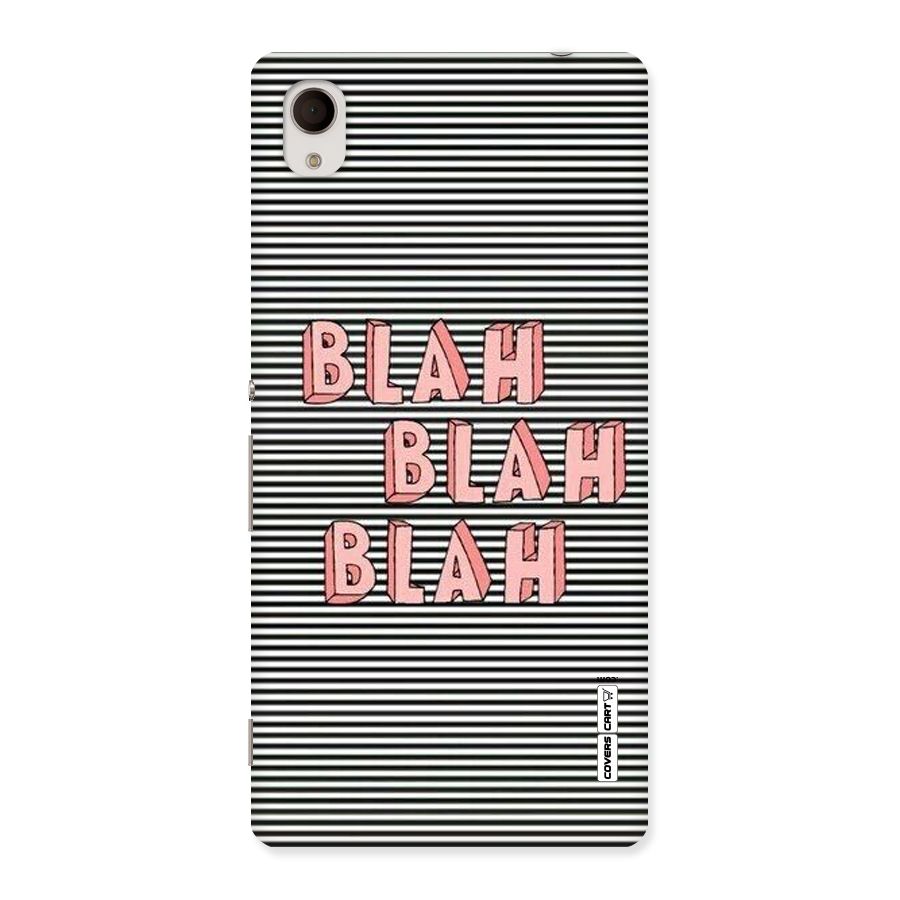 Blah Stripes Back Case for Sony Xperia M4
