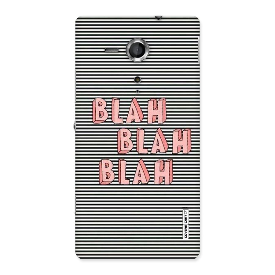 Blah Stripes Back Case for Sony Xperia SP