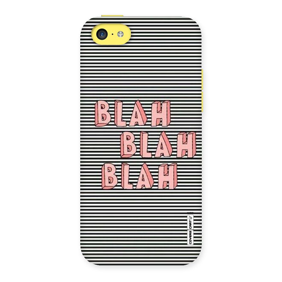 Blah Stripes Back Case for iPhone 5C