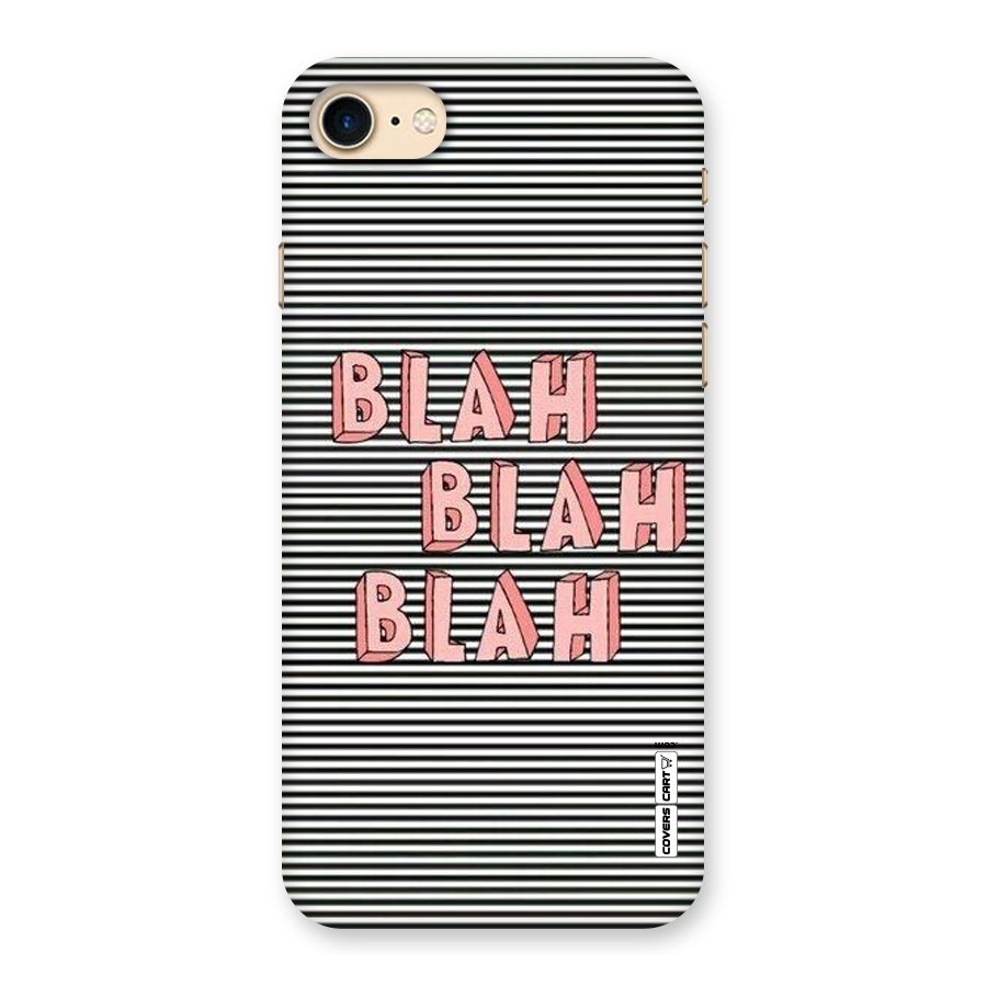 Blah Stripes Back Case for iPhone 7