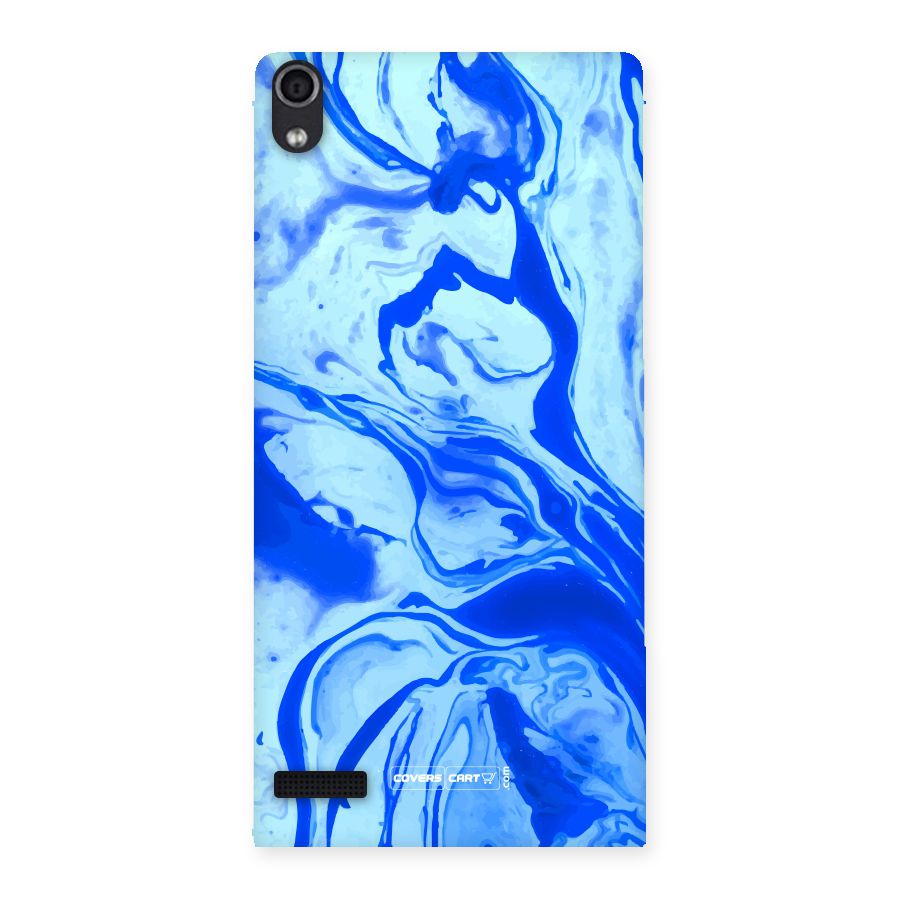 Blaze Blue Marble Texture Back Case for Ascend P6