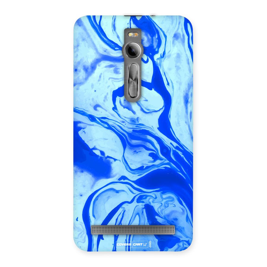Blaze Blue Marble Texture Back Case for Asus Zenfone 2