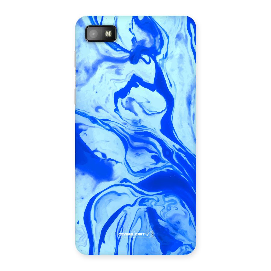 Blaze Blue Marble Texture Back Case for Blackberry Z10