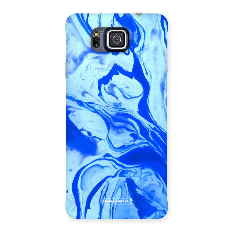 Blaze Blue Marble Texture Back Case for Galaxy Alpha
