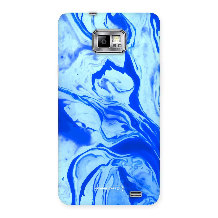 Blaze Blue Marble Texture Back Case for Galaxy S2