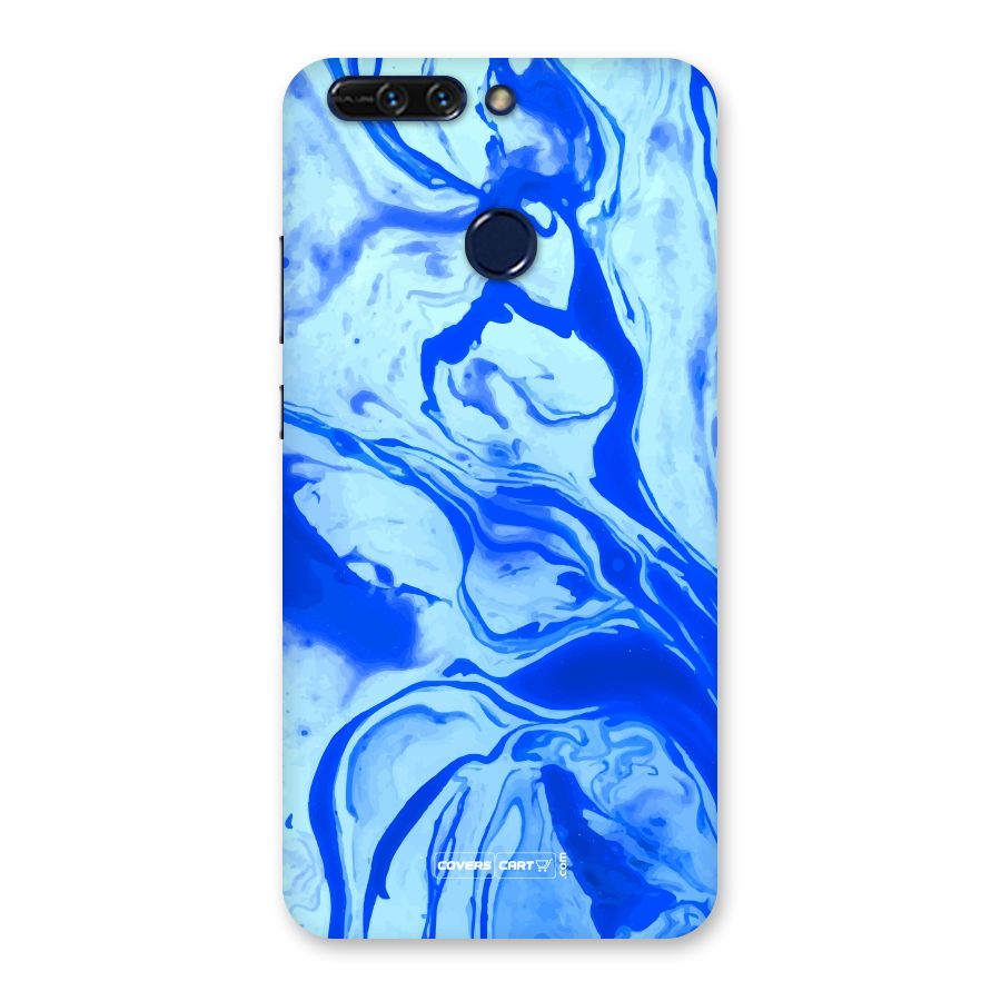 Blaze Blue Marble Texture Back Case for Honor 8 Pro