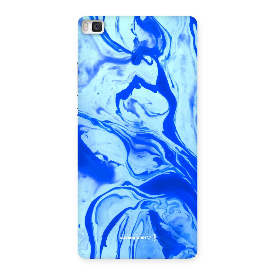 Blaze Blue Marble Texture Back Case for Huawei P8