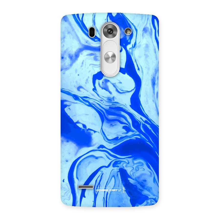Blaze Blue Marble Texture Back Case for LG G3 Beat
