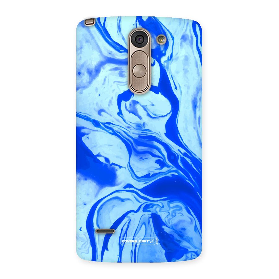 Blaze Blue Marble Texture Back Case for LG G3 Stylus