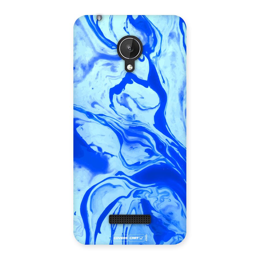 Blaze Blue Marble Texture Back Case for Micromax Canvas Spark Q380