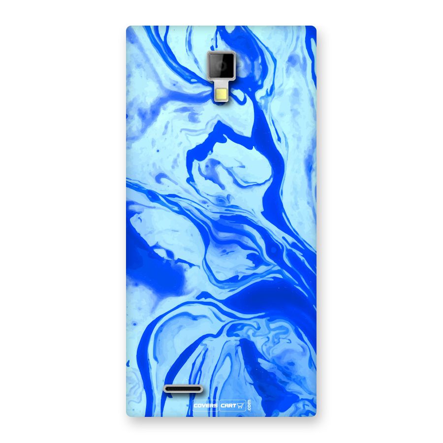 Blaze Blue Marble Texture Back Case for Micromax Canvas Xpress A99